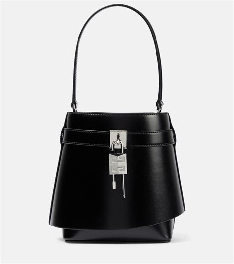 givenchy bucket nag street style|Givenchy Shark Lock Leather Bucket Bag .